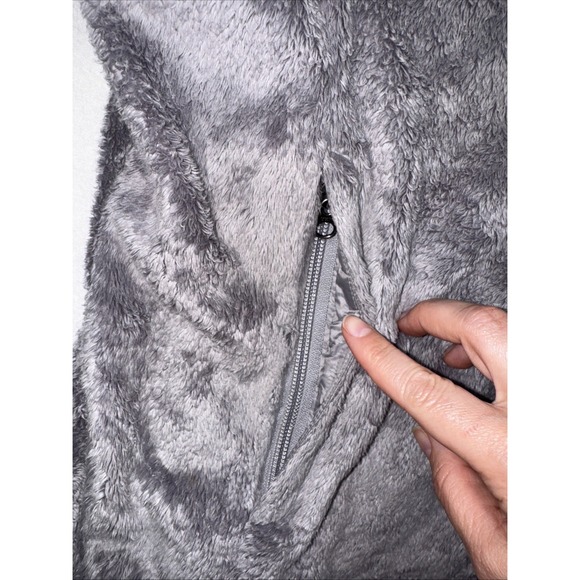 The North Face Osito Jacket Women's‎ M Mock Neck Gray Fleece Full Zip Outdoor - Picture 2 of 8